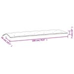 vidaXL Coussin de banc de jardin taupe mélangé 180x50x7 cm tissu
