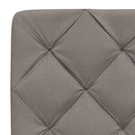 vidaXL Cadre de lit sans matelas taupe 200x200 cm tissu