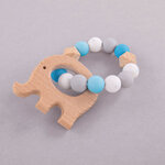 Kit: Anneau Eléphant  bleu clair  17 pièces  Boite