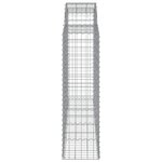 vidaXL Paniers à gabions arqués 11 Pièces 200x50x140/160 cm Fer galvanisé