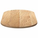 vidaXL Dessus de table 100x50x2 cm bois de chêne massif ovale