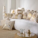 Coussin déhoussable 45 cm coton doré cybèle