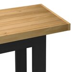 vidaXL Bureau NOAIN pieds en forme de U 120x50x75 cm bois massif pin