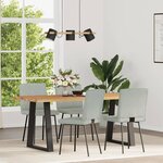 vidaXL Chaises à manger lot de 4 Gris foncé Velours