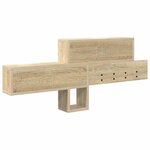 vidaXL Porte-manteau mural Chêne sonoma 100 x 12 x 43 5 cm
