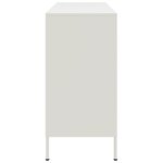vidaXL Buffet blanc 100 5x39x79 cm acier