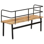 vidaXL Banc 120 x 40 x 70 cm Bois de manguier massif