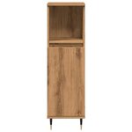 vidaXL Armoire de salle de bain chêne artisanal 30x30x100 cm