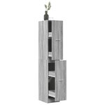 vidaXL Armoire apothicaire sonoma gris 30x41x174 5cm bois d'ingénierie