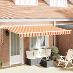vidaXL Auvent Rétractable Multicolore 400 x 200 cm