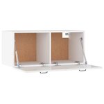 vidaXL Armoire murale blanc brillant 80x36 5x35 cm bois d'ingénierie