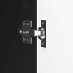 vidaXL Meuble TV Noir 99 x 34 5 x 50 cm Bois d'ingénierie