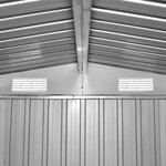 vidaXL Abri de stockage pour jardin Marron 257x205x178 cm Acier