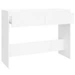 vidaXL Table console blanc 100x35x76 5 cm bois d'ingénierie