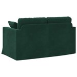 vidaXL Canapé Vert foncé 138 x 78 x 80 cm Velours