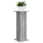 vidaXL Support de Plante 2 pc Sonoma gris 30 5 x 30 x 80 5 cm