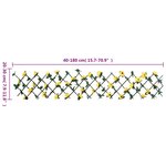 vidaXL Treillis de lierre artificiel extensible jaune 180x20 cm