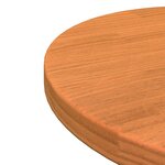 vidaXL Dessus de table rond cire marron Ø40x2 5 cm bois de pin massif
