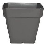 Pot de fleurs Soleilla - Carré - 40 x 40 cm - Gris pailleté