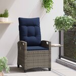 vidaXL Chaise de jardin inclinable 56 x 60 x 112 cm acier