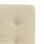 vidaXL Chaises à manger lot de 6 crème tissu