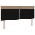 vidaXL Tête de lit LED Cappuccino 160 cm Cuir synthétique