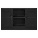 Buffet vidaXL Noir Chêne 120x30 5x70 cm en bois composite