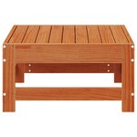 vidaXL Repose-pieds de jardin Pin massif Brun Ciré 62 x 62 x 32 cm