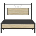 vidaXL Cadre de lit sans matelas chêne sonoma 107x203 cm