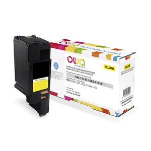 Toner d'encre remanufacturé, compatible pour Dell 593-11043 - Jaune