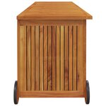 vidaXL Boîte de rangement de jardin avec roues 150x50x58cm bois acacia