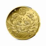 Signes astros - Cancer - Monnaie de 5€ 1/2g or