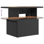 vidaXL Ensemble de repas extérieur 5 Pièces Noir et blanc crème