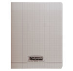 Cahier piqué POLYPRO 17x22 cm 96 p séyès 90g Gris CALLIGRAPHE