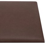 vidaXL Panneaux muraux 12 Pièces Marron 30x15 cm Similicuir 0 54 m²