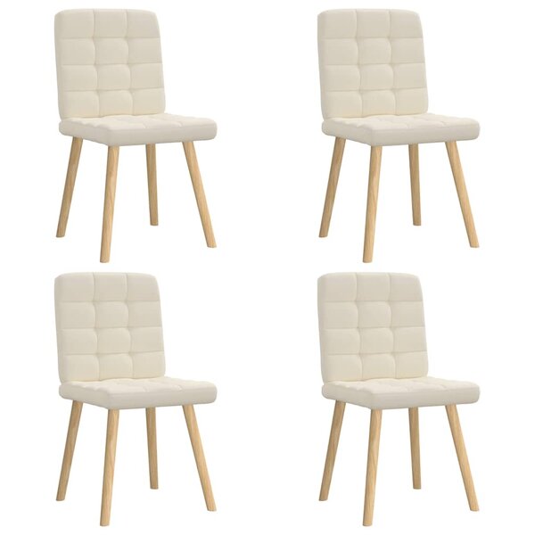 vidaXL Chaises à manger lot de 4 Lin