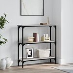 vidaXL Table console sonoma gris 75x22 5x75 cm bois d'ingénierie