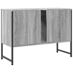 vidaXL Armoire lavabo de salle de bain sonoma gris bois d'ingénierie