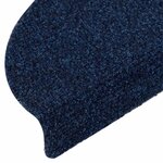 vidaXL Tapis d'escalier autocollants 20 pièces 56 x 17 x 3 cm Bleu marine Demi-rond