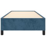 vidaXL Cadre de lit sans matelas bleu foncé 90x200 cm velours