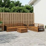 vidaXL Ensemble de canapés d'extérieur 6 pc Naturel