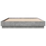 vidaXL Cadre de lit sans matelas gris béton 120x200 cm