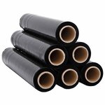 vidaXL Film étirable 6 Pièces noir 20 μm 50 cm x 300 m