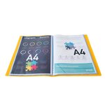 Porte vues PP A4 60 vues Jaune x 15 EXACOMPTA