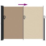 vidaXL Auvent latéral rétractable taupe 160x300 cm