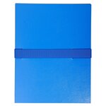 Chemise Dos Extensible Balacron Et Sangle Scratch. - Bleu - X 10 - Exacompta