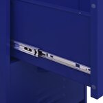 vidaXL Armoire de rangement Bleu marine 42 5x35x101 5 cm Acier