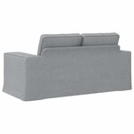 vidaXL Canapé Gris clair 162 x 80 x 82 cm tissu
