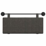 vidaXL Tête de lit suspendue Noir PU antique