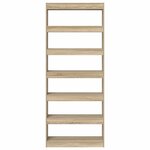 vidaXL Bibliothèque Chêne sonoma 80 x 30 x 198 cm Bois d'ingénierie